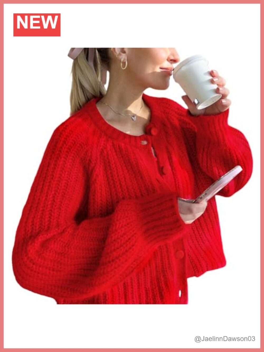 Chunky Knit Button Front Open Front Long Sleeve Cardigan